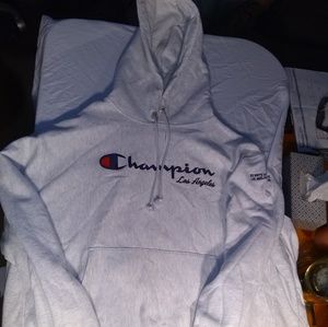 New Custom CHAMPION HOODIE WITH CUSTOM EMBROIDERY
